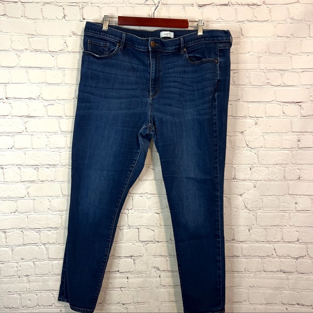 LOFT Dark Blue Skinny Jeans